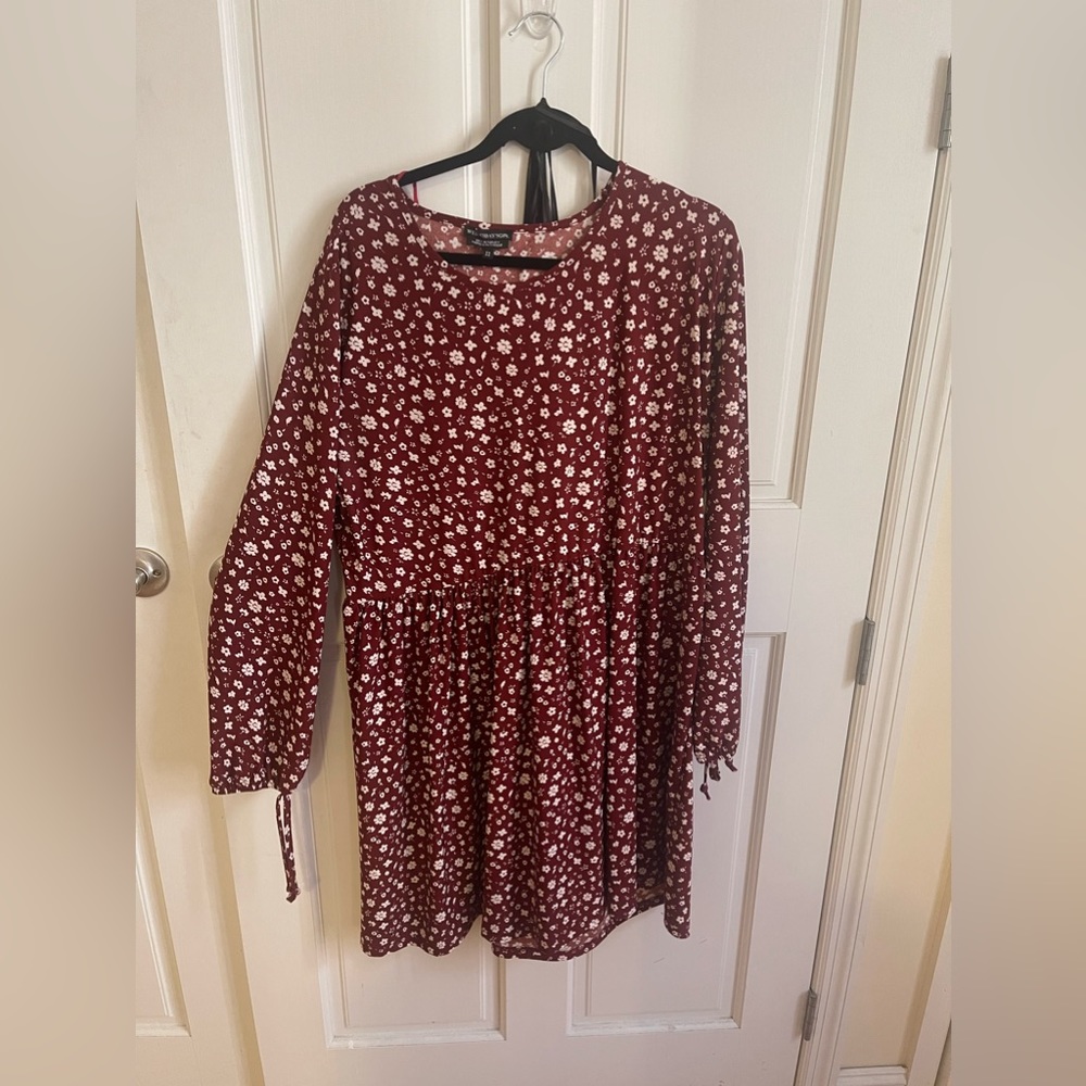 Plus size red babydoll dress!